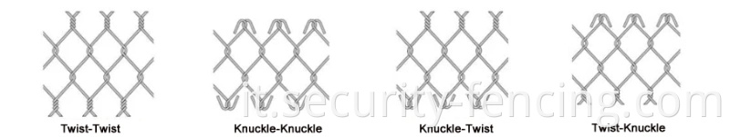 Fence a catena rivestita in pvc di diamante a rete ciclonale